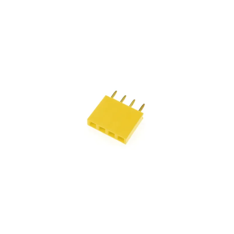 1x4 Pin Header 2.54mm Pitch Yellow - Female 1x4 Pin Header 2.54mm Pitch Yellow - Female
