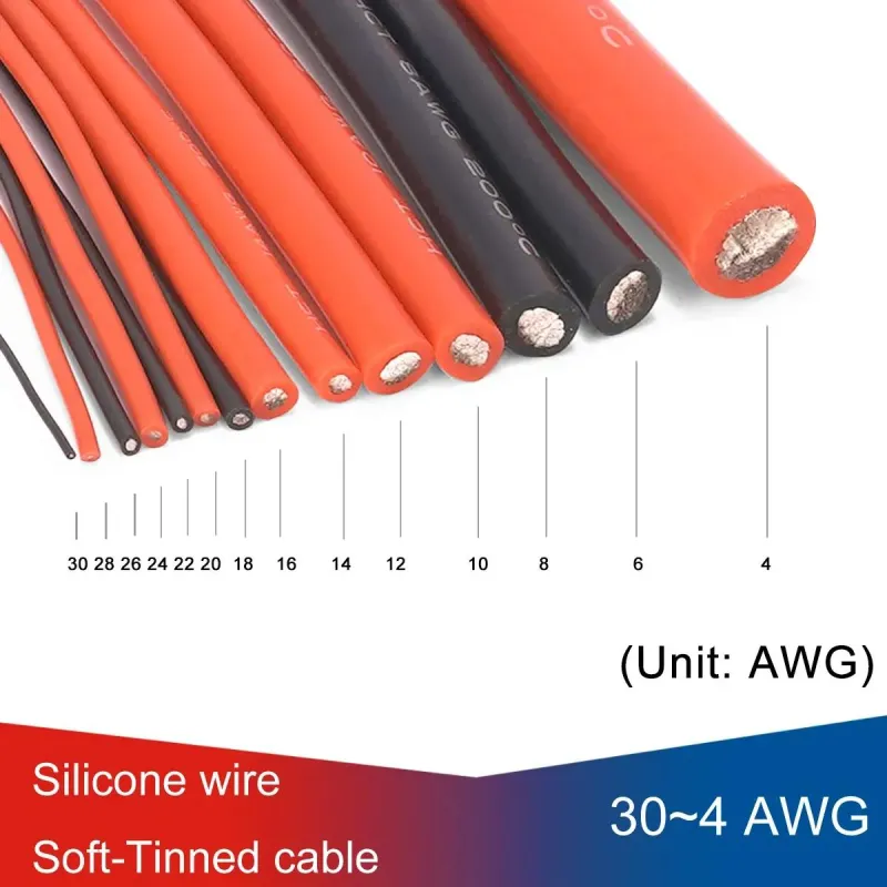 18 AWG Flexible Silicone Wire 0.08mm Tinned Copper - BLACK - 1 Meter 18 AWG Flexible Silicone Wire 0.08mm Tinned Copper - BLACK - 1 Meter
