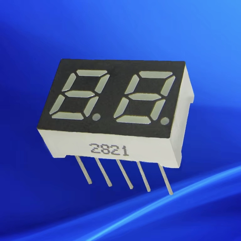 Afișaj LED 7 Segmente, 2 Cifre, 7 mm Catod Comun 2821AS (Roșu)