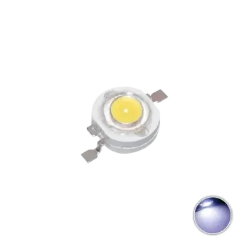Led de Putere 3W Alb Rece 22.000 - 30.000K Led de Putere 3W Alb Rece 22.000 - 30.000K