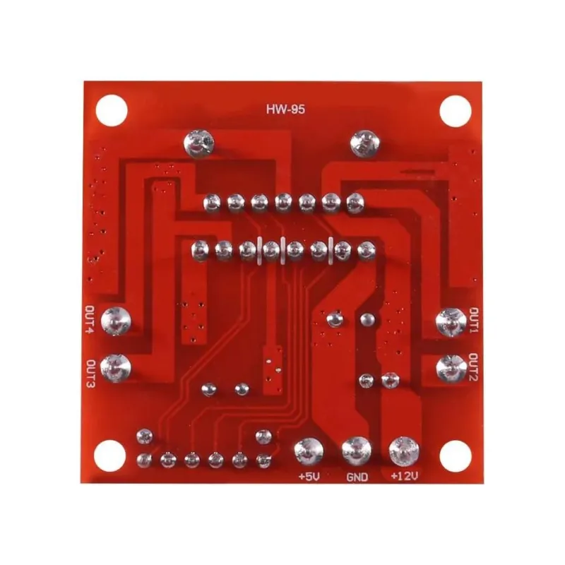 L298N Pair Motor Driver Board with Voltage Regulator L298N Pair Motor Driver Board with Voltage Regulator