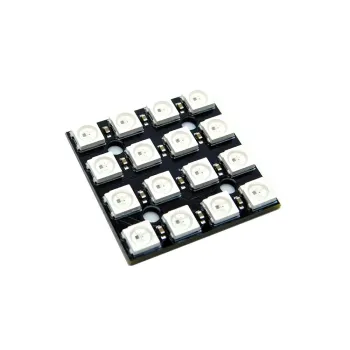 WS2812B Neopixel Addressable RGB LED Modul 4x4 Square Matrix 16 Biți WS2812B Neopixel Addressable RGB LED Modul 4x4 Square Matrix 16 Biți