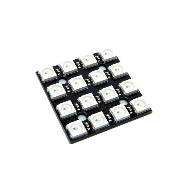 WS2812B Neopixel Addressable RGB LED Module 4x4 Square Matrix 16-bit WS2812B Neopixel Addressable RGB LED Module 4x4 Square Matrix 16-bit