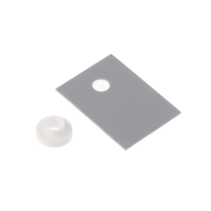 TO-220 Plastic Insulation Washer and Silicone Pads Insulator Set for Transistor TO-220 Plastic Insulation Washer and Silicone Pads Insulator Set for Transistor