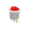 ON/OFF Mini Rocker Switch SPDT Illuminated 250V 6A 3 Pin - WHITE ON/OFF Mini Rocker Switch SPDT Illuminated 250V 6A 3 Pin - WHITE