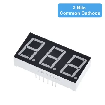 14mm 7-Segment 3 Digit Display Common Cathode 5631AS - RED 14mm 7-Segment 3 Digit Display Common Cathode 5631AS - RED