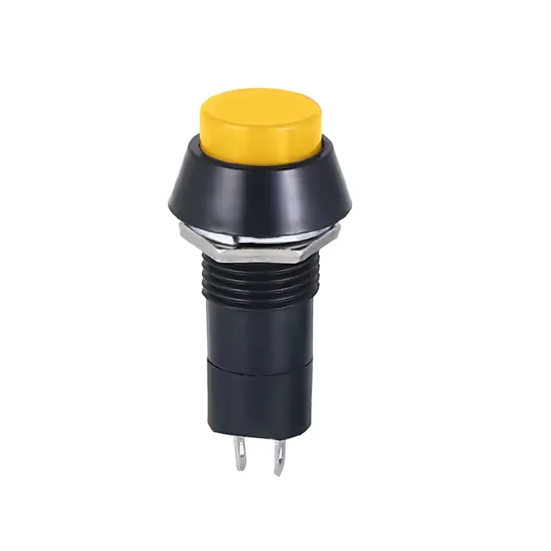 Buton 12mm, Comutator pornit/oprit, 3 Amp, PBS-11A - Galben Buton 12mm, Comutator pornit/oprit, 3 Amp, PBS-11A - Galben