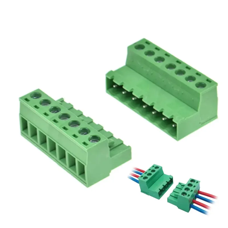 Conector Blocuri Terminale Conectabile de 5,08 mm 7 Poli - 1 Pereche (masculin și feminin) Conector Blocuri Terminale Conectabile de 5,08 mm 7 Poli - 1 Pereche (masculin și feminin)