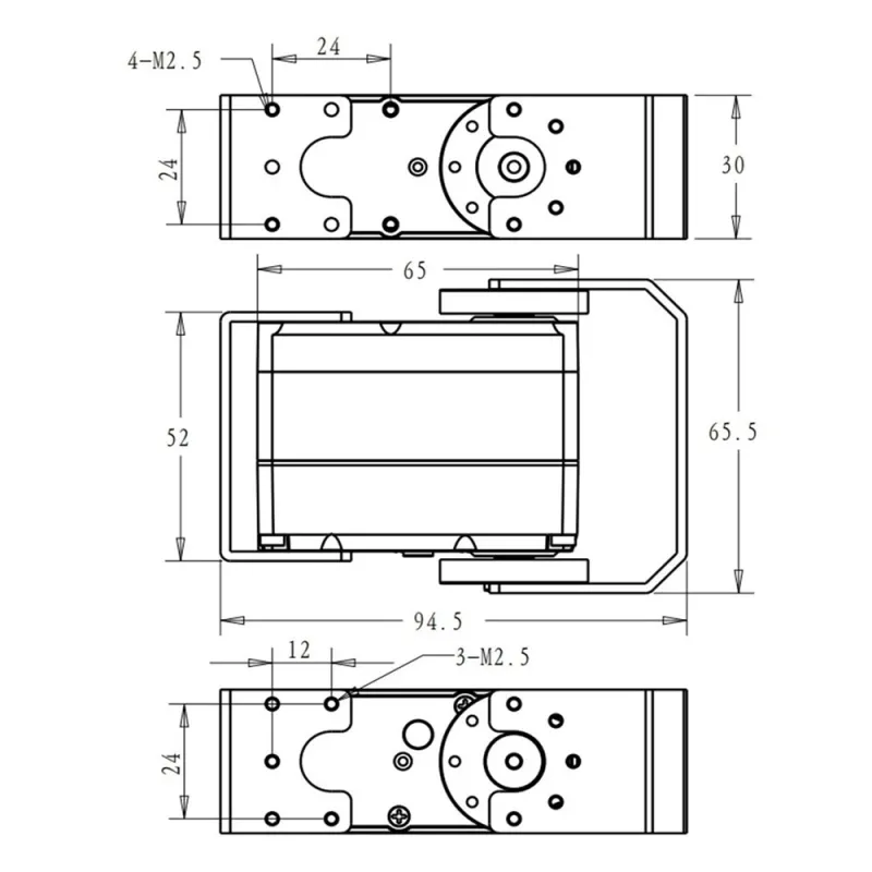 RDS51160 Servo Motor 160kg 180 Degrees RDS51160 Servo Motor 160kg 180 Degrees