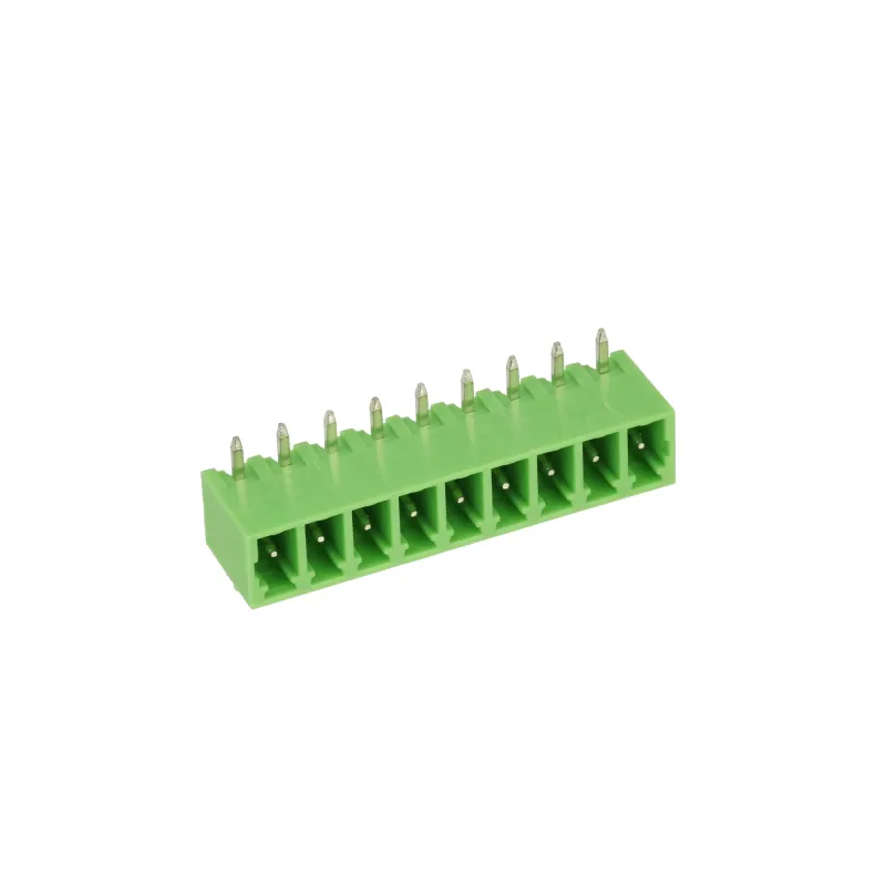 Conector Bloc Terminal 90C cu Unghi Drept de 3,81 mm - Tată Conector Bloc Terminal 90C cu Unghi Drept de 3,81 mm - Tată