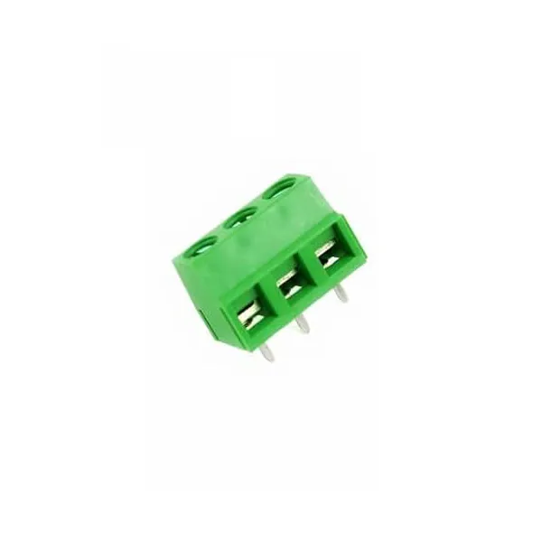 5.08 mm 3 Pin PCB Terminal Block (Height 10mm) - Green 5.08 mm 3 Pin PCB Terminal Block (Height 10mm) - Green