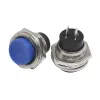 Push Button 16mm, Momentary On/Off, 2 Amp, PBS-26B - Blue Push Button 16mm, Momentary On/Off, 2 Amp, PBS-26B - Blue