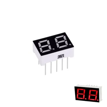 Afișaj LED 7-Segmente 2 Cifre 2821BS (Anod Comun, Roșu, 7 mm)