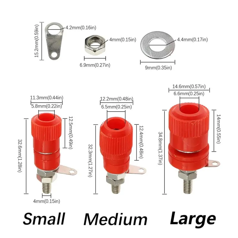 Terminal Blocks Binding Post Connector Banana Plug - Large Terminal Blocks Binding Post Connector Banana Plug - Large