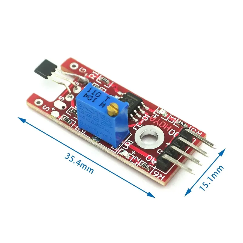 Senzor Magnetic cu Efect Hall Modul KY-024 Senzor Magnetic cu Efect Hall Modul KY-024