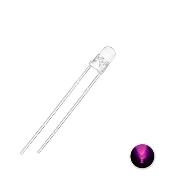 LED Roz Transparent de 3 mm LED Roz Transparent de 3 mm