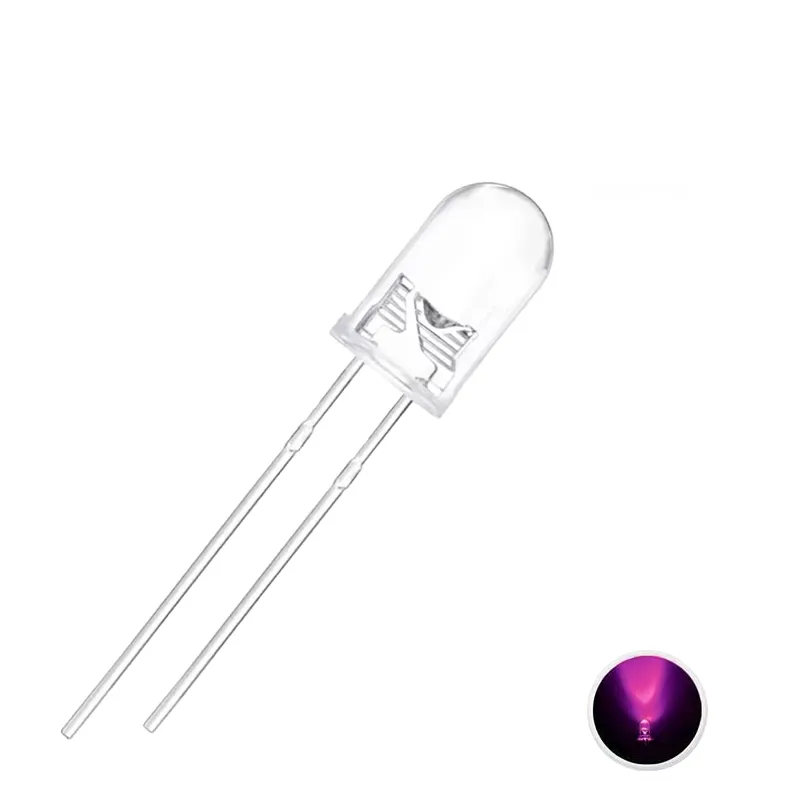 5mm LED Transparent Pink 5mm LED Transparent Pink