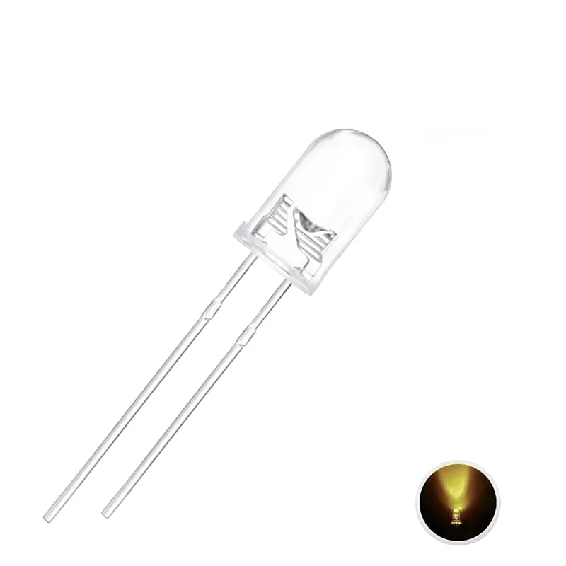 LED Galben Transparent de 5 mm LED Galben Transparent de 5 mm