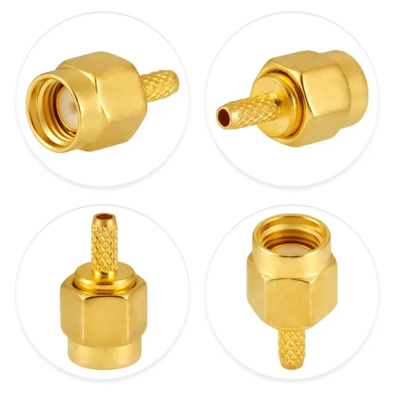 RP-SMA Male RF Connector for RG316 RG174 RG178 RP-SMA Male RF Connector for RG316 RG174 RG178
