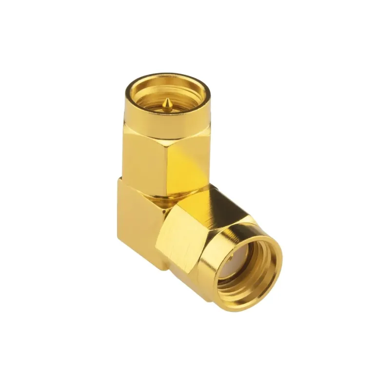 RP-SMA Masculin la SMA Masculin cu Unghi Drept Adaptor RF Conector RP-SMA Masculin la SMA Masculin cu Unghi Drept Adaptor RF Conector