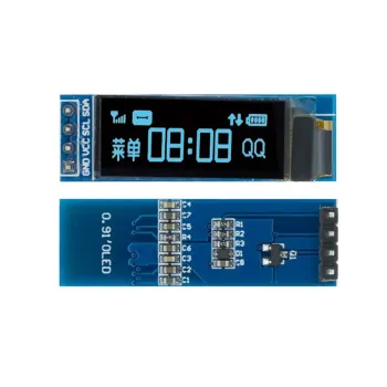 Modul de Afișare OLED 0,91" - Ecran albastru, 128x32 Pixeli Modul de Afișare OLED 0,91" - Ecran albastru, 128x32 Pixeli