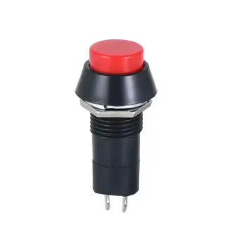 Push Button 12mm, On/Off Timer, 3 Amp, PBS-11B - Red Push Button 12mm, On/Off Timer, 3 Amp, PBS-11B - Red