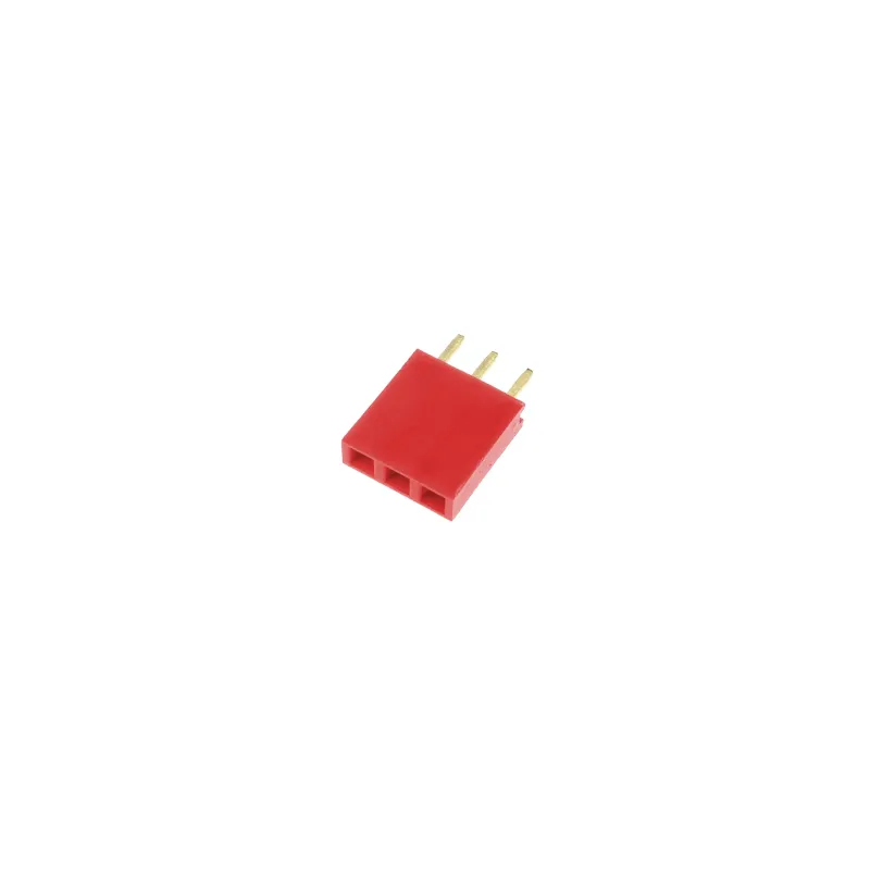 1x3 Pin Header 2.54mm Rosu- Femela 1x3 Pin Header 2.54mm Rosu- Femela