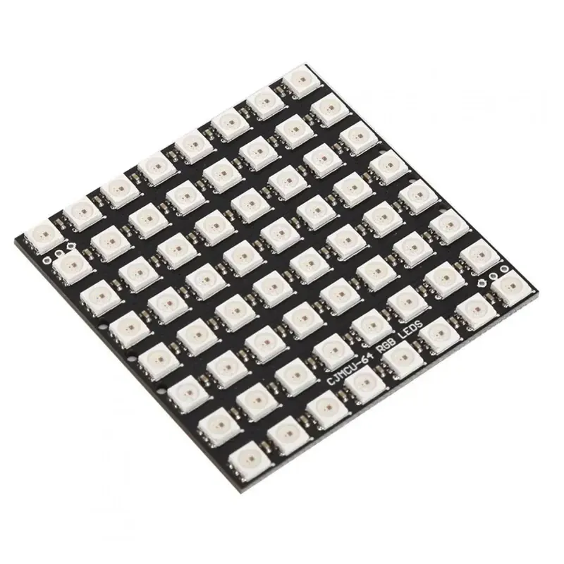 WS2812B Neopixel Addressable RGB LED Module 8x8 Square Matrix 64-bit WS2812B Neopixel Addressable RGB LED Module 8x8 Square Matrix 64-bit